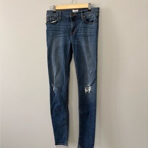 Hudson Nico Midrise Super Skinny Distressed Jeans